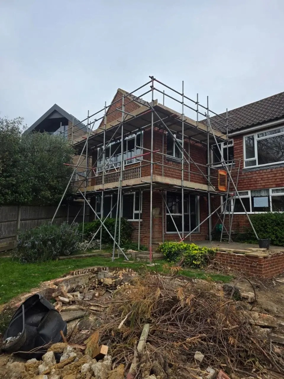 New build scaffolding Surrey