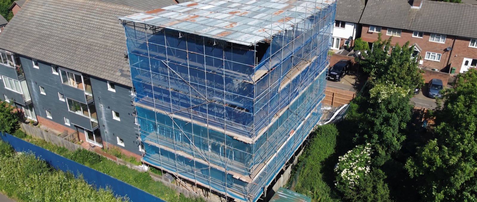 Temporary roof system, Surrey